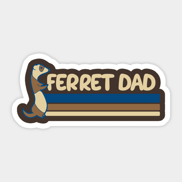 Ferret Dad Sticker by bubbsnugg
